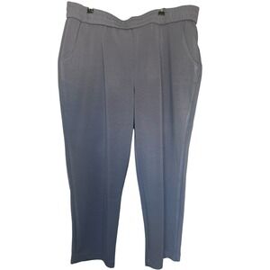 EZY Wear by CH1 Pull On Slim Leg Ankle Length Size 1X Steel Blue NWT Soft Pocket